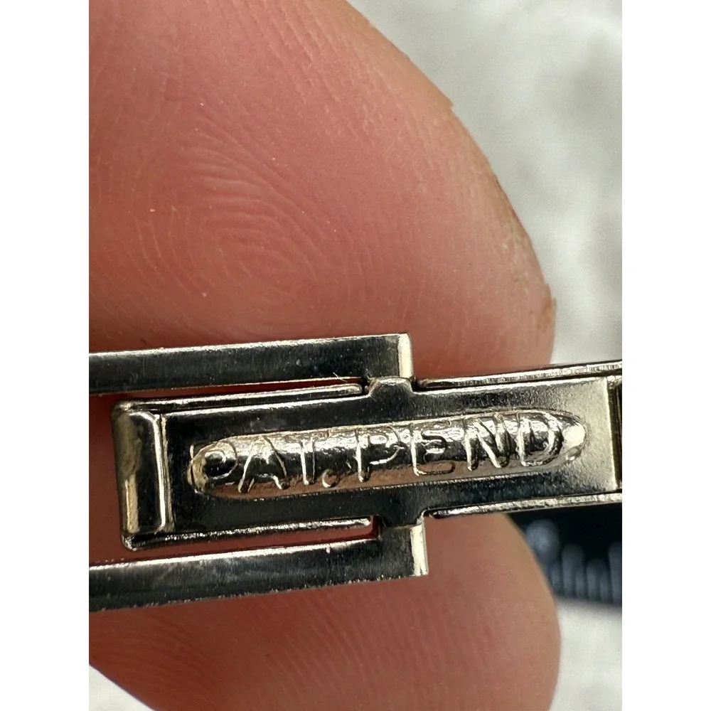 Vintage Sterling Silver Cufflinks Silver Tone Siam‎ Enamel